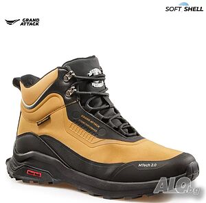 Мъжки водонепромокаеми боти Grand Attack с Soft Shell и здрава подметка - 30992-3 camel