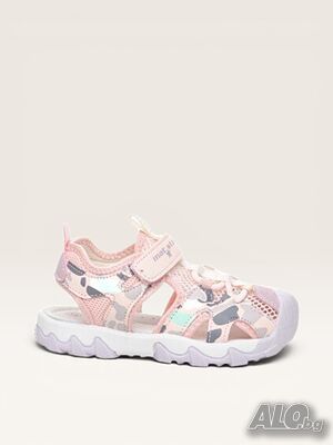 Детски сандали за момиче, със затворени пръсти в розово W592009 pink