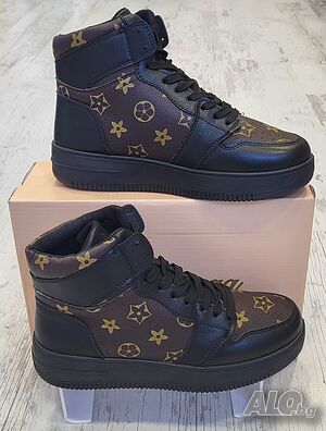 Високи кецове с връзки LV
