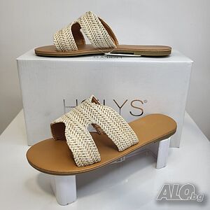 ПРОМОЦИЯ!!! -50% Mодни дамски чехли Hailys модел: SL Hedda beige