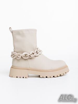 ПРОМОЦИЯ! Дамски боти в бежов цвят модел: U9AX96030-1 Beige