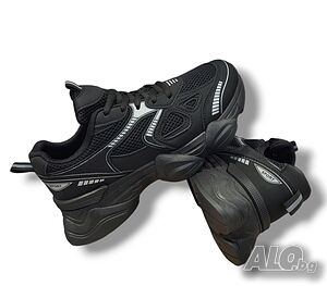 Модни дамски маратонки с чънки подметка модел: BK-2 black