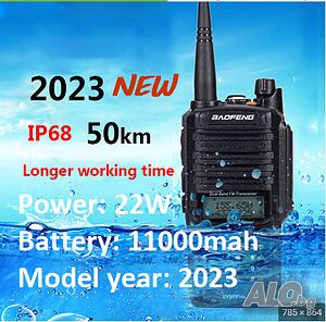 BAOFENG 9R PLUS 22W 11000MAH █▬█ █ ▀█ Нови 2023 двубандова Радиостанция Водоустойчиви PMR dual band