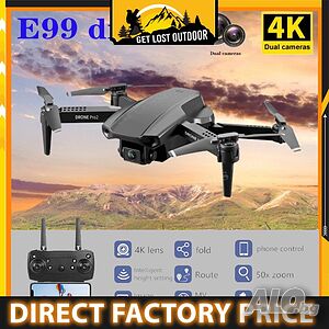 Нови 3 цвята E99 PRO Дрон 4k HD 2 камери WIFI Въздушна фотография избягва препятствия Вносител dron
