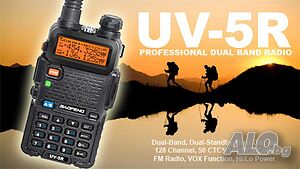 ^█▬█ █ ▀█▀ Нова Двубандова радиостанция UV-5R baofeng 5R 8w 3800mah от вносител 12 месеца гаранция.