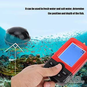 Нови промо Fish Finder XJ-01 Ultra безжичен ехолог Сонар за откриване на рибни пасажи 12 месеца гара