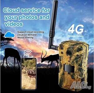 Нови 4G MYAI HC01 LTE Ловна камера 14MP 2.7K двойно аудио APP до 128GB PIR свързване и гледане от ра