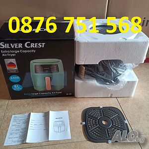 ромоция Нови 8 литра, 2400 W Уред за готвене с горещ въздух Silver Crest S 18, 6 и 8 литра, 2400 W