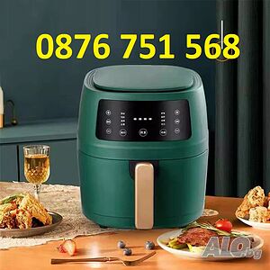-70лв Нови 8 литра, 2400 W фритюрник air fryer Silver Crest S 18, 6 и 8 литра, 2400 W