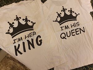 Комплект две Тениски за двойки King & Queen
