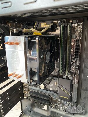 intel core i5 6600k+охлаждане CoolerMaster+ ДЪНО Gygabyte + RAM 16GB +LG M.DISC на части