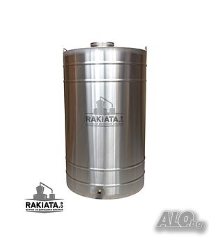 Съд от неръждаема стомана за вино 180 литра с кран, Неръждаем съд, 20220177