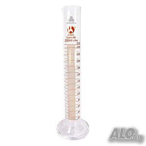 Мерителен цилиндър 250 мл, Деление 2ml, Боросиликатно стъкло, 20214439