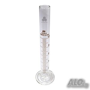 Мерителен цилиндър 10 мл, Деление 0.2ml, Боросиликатно стъкло, 20214435