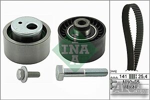 Ангренажен комплект INA 530 0470 10 с 2 ролки за PEUGEOT и CITROEN 2.0 HDi след 10/2000