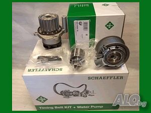 Комплект INA с ремък, 2 ролки и водна помпа за VW-AUDI-SEAT-SKODA 1.9 TDi/ 2.0 SDi/ 1.4 Tdi