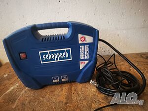 Компактен лесно преносим компресор за автомобил Scheppach 1.1kW 8bar Max 3750об./мин. 1.5Н/P