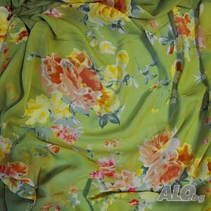 50% Плат VALENTINO естествена коприна жоржет шифон