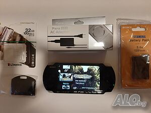 Хакната ПСП PSP Конзола PSP 32 гб мемори карта и 100 игри
