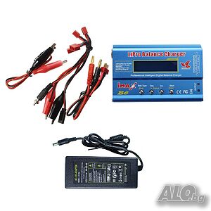 Зарядно имакс б6 с адаптер за 220в 6A, Imax B6, LIPO, LI ION, PB акумулатори