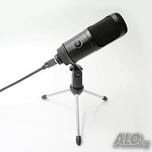 Кондензаторен usb микрофон за Youtube, TikTok, стрийминг, караоке и записи в студио
