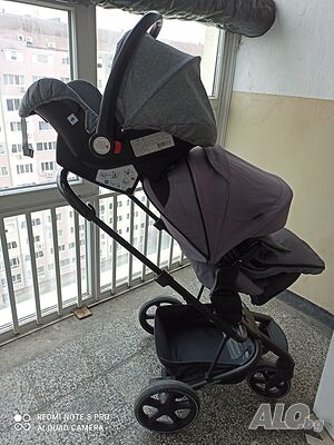 Бебешка количка Easywalker 2 в 1 + подарък кошница за изписване и за автомобил