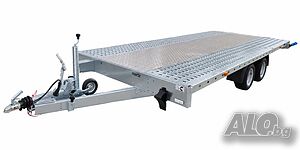 Равна платформа за малка строителна техника, УТВ, АТВ, материали и лек автомобил ПОД НАЕМ