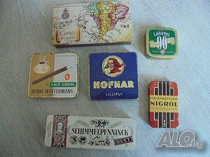 № 8450 Стари ламаринени кутийки - колекционерски / винтидж
