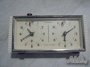 № 8811 Стар руски механичен шахматен часовник - марка JANTAR