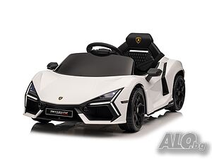 Lamborghini Revuelto 12V - Детска акумулаторна кола, Бяла, EVA гуми