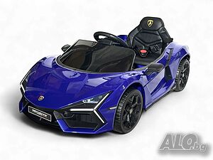 Lamborghini Revuelto 12V - Детска акумулаторна кола, Синя, EVA гуми