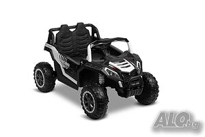 Офроуд акумулаторен автомобил AXEL - Бял, 4x4, с дистанционно и LED