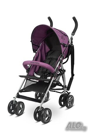 Детска количка ALFA Caretero - Лилава, лека и компактна, до 15 кг