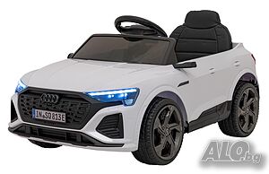 Audi SQ8 12V - Детски акумулаторен джип, Бял, EVA гуми
