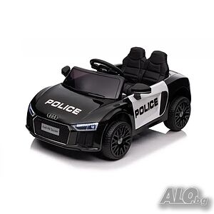Audi R8 12V - Полицейска детска акумулаторна кола, EVA гуми