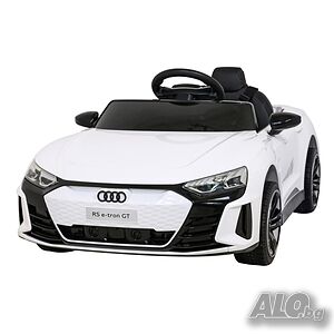 Audi RS E-Tron GT 12V - Детска акумулаторна кола, Бял, EVA гуми