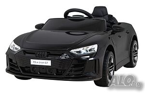 Audi RS E-Tron GT 12V - Детска акумулаторна кола, Черна, EVA гуми