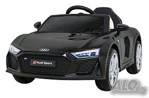 Audi R8 LIFT 12V - Детска акумулаторна кола, Черна, EVA гуми