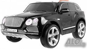 Bentley Bentayga 12V - Детски акумулаторен джип, Черен, EVA гуми