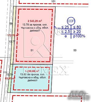 Продажба 4083 кв.м В регулация (УПИ) С ток Водопровод