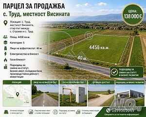 Продажба 4458 кв.м Не е в регулация