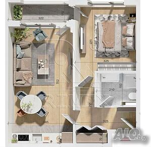 Двустаен апартамент в Residential Park Plovdiv