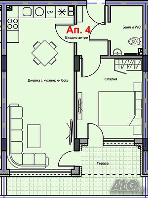 Двустаен апартамент в сграда с Акт 16, район Аязмото, Стара Загора.