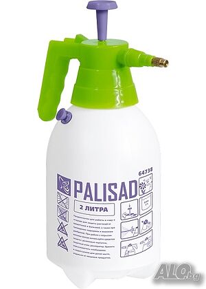 Пръскачка, 2 L, ръчна, с клапан за изпускане на налягането PALISAD