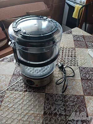 Уред за готвене на пара Daewoo DFS900W, 900 W, 3 кошници, 3.5 л, Таймер 60 мин, Ергономичен дизайн,