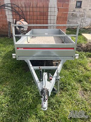 Ремарке GEWE P1800 - 3.00 x 1.50 м, рампи за товарене, спирачка Knorr