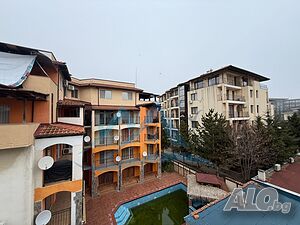 Студио БЕЗ ТАКСА ПОДДРЪЖКА на 300 метра до плажа в Слънчев Бряг.