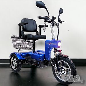 Електрическа триколка A6 LUX+ 1000W BLUE