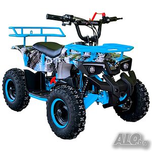Детско бензиново AТВ/ATV MaxMotors Турист 49cc - Син Камуфлаж