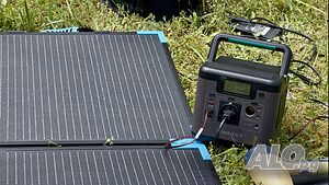 Соларна станция с панел Swarey S500 + 100W Соларен Панел за Къмпинг, Кемпер, Каравана и Риболов